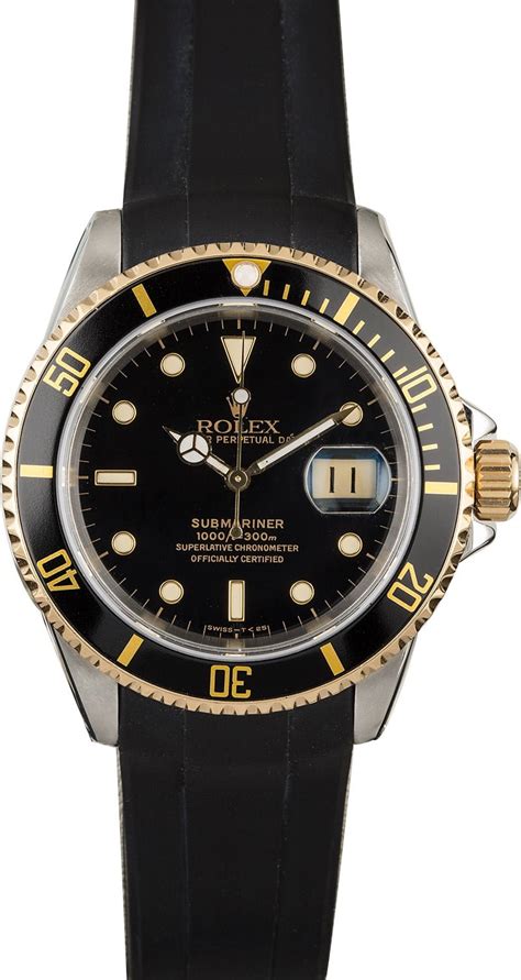 rolex submariner black rubber